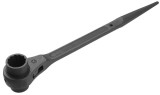 Cheie Tubulara Dubla cu Clichet Tolsen 19x22mm, Otel Cr-V, Profesionala, Durabila, Negru