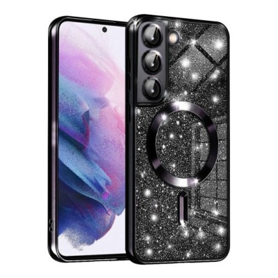 Husa pentru Samsung Galaxy S21 FE 5G - Techsuit Luxury Glitter MagSafe - Black foto