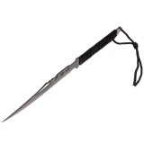 Set Cutit de vanatoare Extreme Battle si sase cutite de aruncat, Black Fury, IdeallStore&reg;, otel inoxidabil, teaca inclusa
