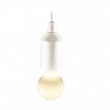 Lampa cu led, comutator cu snur, Home PLZ 1/WH, Alba, alimentare baterii