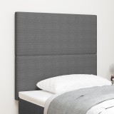 vidaXL Tăblie de pat design simplu, gri deschis, 100 cm catifea raiată