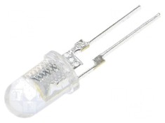 LED 5mm Alb Cald 43000-50000mcd 40? Convex - Lumina Eficienta pentru Proiecte DIY foto