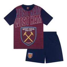 West Ham United pijamale de copii Text claret - 12/13 let