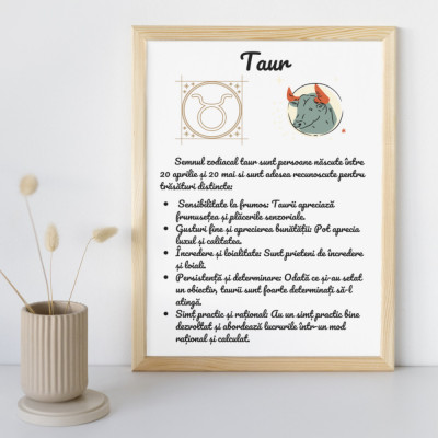 PosterTablou Zodiac Taur foto