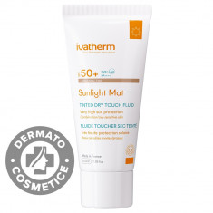 Crema de protectie solara Tinted Dry Touch SPF 50+ Sunlight Mat, 50ml, Ivatherm