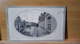 Carte postala AA12 Bucuresti- Calea Victorie spre posta,embosata, circulata 16 februarie 1913