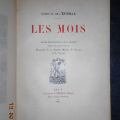 Comte A. de L'ESTOILLE - LES MOIS (1896, prima editie, cu numeroase gravuri)