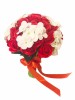 Buchet de Flori Eventissimi - 29 Trandafiri si 4 hortensii, Rosu Alb, Eventissimi&reg;