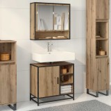 Cumpara ieftin Set de mobilier pentru baie 2 buc. Stejar Artizanal
