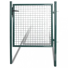 vidaXL Poartă individuală pentru gard, oțel vopsit electrostatic