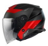 Cumpara ieftin Casca open face pentru scuter - motocicleta MT Thunder III SV Jet Cooper A5 rosu mat (ochelari soare integrati) &ndash; tip MT-V-19 XS (53/54cm)