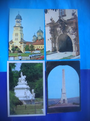 HOPCT LOT 2804 ALBA IULIA-JUD ALBA -4 CARTI POSTALE-NECIRCULATE foto