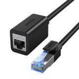 Cablu Prelungitor Ugreen Ethernet RJ45 Cat8 40000 Mbps / 40 Gbps 2m Negru (NW192 50200)