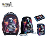 Set Micul Scolar: Ghiozdan, Penar echipat, Sac Sport, Portofel, Dream Big -