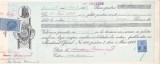 Banca Nationala - Cambie - BILET LA ORDIN 1938 TIMBRU SEC 3 LEI APOSTILA