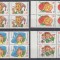 URSS RUSIA 1992 POVESTI PENTRU COPII BLOCURI DE 4 TIMBRE MNH