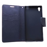 Husa tip carte cu stand rosie (cadru silicon) pentru Sony Xperia Z5