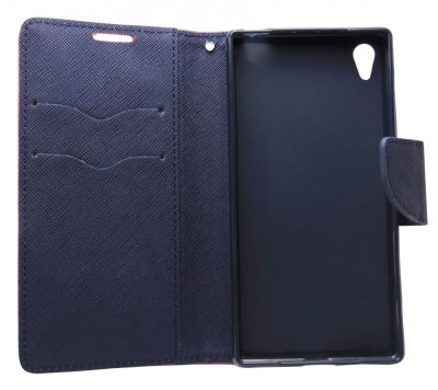 Husa tip carte cu stand rosie (cadru silicon) pentru Sony Xperia Z5 foto