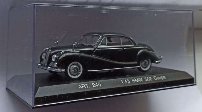 Macheta BMW 502 Coupe negru 1955 - DetailCars 1/43