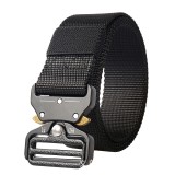 Curea tactica pentru barbati, Nailon, 125cm, Negru, Oem