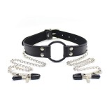 Calus Ring Gag + Nipples Clamps [ Cleme de Sfarcuri ]#