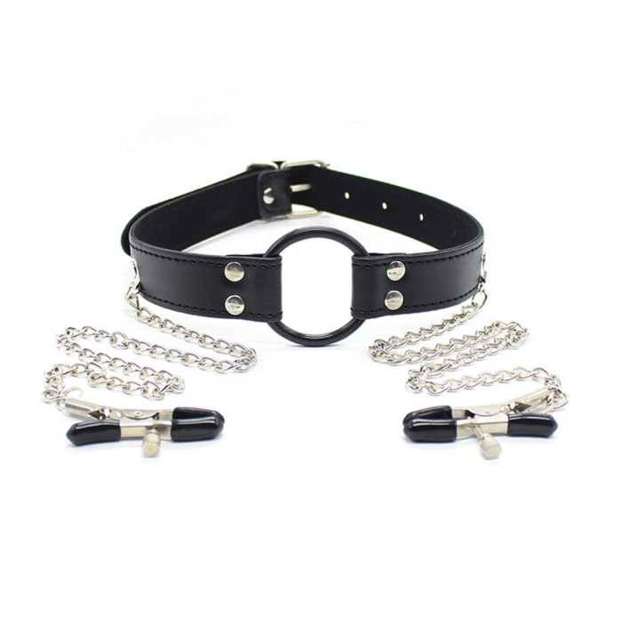 Calus Ring Gag + Nipples Clamps [ Cleme de Sfarcuri ]#