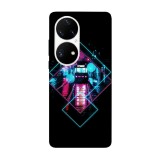 Husa compatibila cu Huawei P40 Pro model Neon rail, Silicon, TPU, Viceversa, Transparent, Carcasa