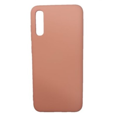 Husa silicon soft-touch compatibila cu Samsung Galaxy A70, Rose foto