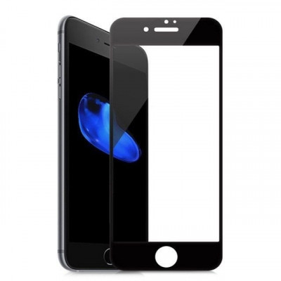 Folie de Sticla 5D APPLE iPhone 6\6S Plus (Negru) Full Glue foto