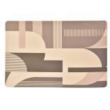 Suport Farfurii, Model Geometric, Culoare Bej Maro, Dimensiuni 43.5x28.5cm, Oem