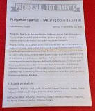 Program meci fotbal PROGRESUL SPARTAC Bucuresti - METALOGLOBUS Bucuresti (Cupa Romaniei / Turul IV / 12.09.2018)
