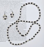 SET BIJUTERII: COLIER SI CERCEI CU PERLE DE CULTURA SI PERLE TAHITI