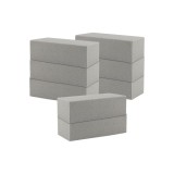 8 bucăți spumă florală, 23 x 11 x 7 cm, gri, dreptunghiulară pentru flori, aranjamente florale