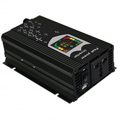 Invertor auto cu port USB si Display Digital 1000W foto