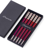 Set de 5 betisoare pentru sushi Buyer Star Store, otel inoxidabil, multicolor, 23.4 cm