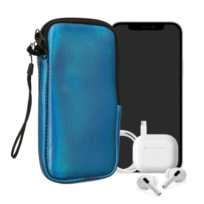 Husa Universala Kwmobile pentru telefon, Marime XXL - 7 inch, Albastru, Neopren, KWM0000099O164C foto