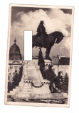 CP Cluj-Napoca - Statuia lui Matei Corvin, anii`40, ocupatia maghiara, circulata, Printata, Cluj Napoca
