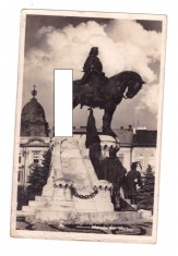 CP Cluj-Napoca - Statuia lui Matei Corvin, anii`40, ocupatia maghiara, circulata