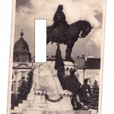 CP Cluj-Napoca - Statuia lui Matei Corvin, anii`40, ocupatia maghiara, circulata