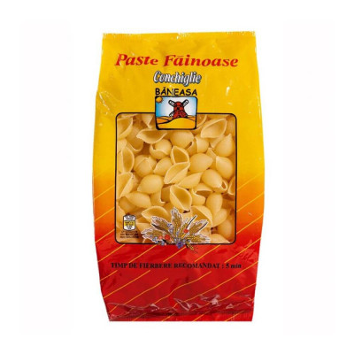 Paste Fainoase Baneasa Conchiglie,1 Kg, Paste Baneasa, Paste Fainoase Tip Conchiglie, Paste Fainoase Tip Conchiglie, Paste Baneasa Conchiglie 1Kg, Pas foto