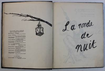 LA RONDE DE NUIT par SEM , illustration de l &amp;#039; auteur , gravures sur bois de LOUIS ANDRE , 1923 foto