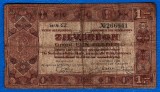 (4) BANCNOTA OLANDA - ZILVERBON - 1 GULDEN 1938 (1 OCTOMBRIE), SERIE CU 2 LITERE