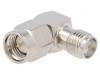 Adaptor SMA tată-mamă unghi 90&deg; 50&Omega; aurit