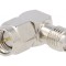 Adaptor SMA tată-mamă unghi 90&deg; 50&Omega; aurit