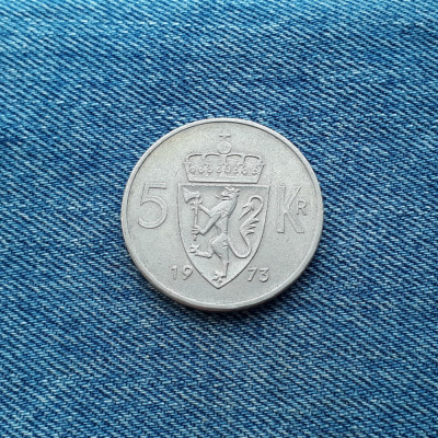 5 Kroner 1973 Norvegia foto