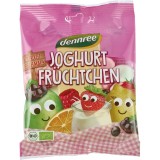 Jeleuri Dennree cu Iaurt si Fructe Bio - Gustare Naturala, Fara Aditivi Artificiali, 125g