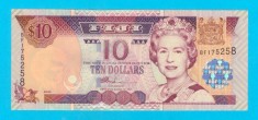 Bancnotă Fiji (pick 106) 10 Dollars 2002 UNC serie: BF175258