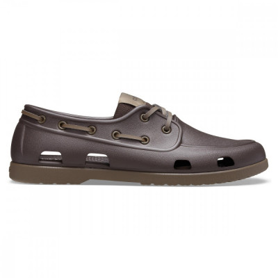 Pantofi Crocs Men&amp;#039;s Classic Boat Shoe Maro - Espresso/Walnut foto