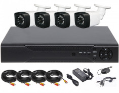 Kit/sistem supraveghere cu 4 camere 2 MP Full HD ENVIO AESS-KIT4CHBFP50H200 foto