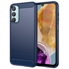 Husa Samsung Galaxy M15 Techsuit Carbon Silicone, albastru foto